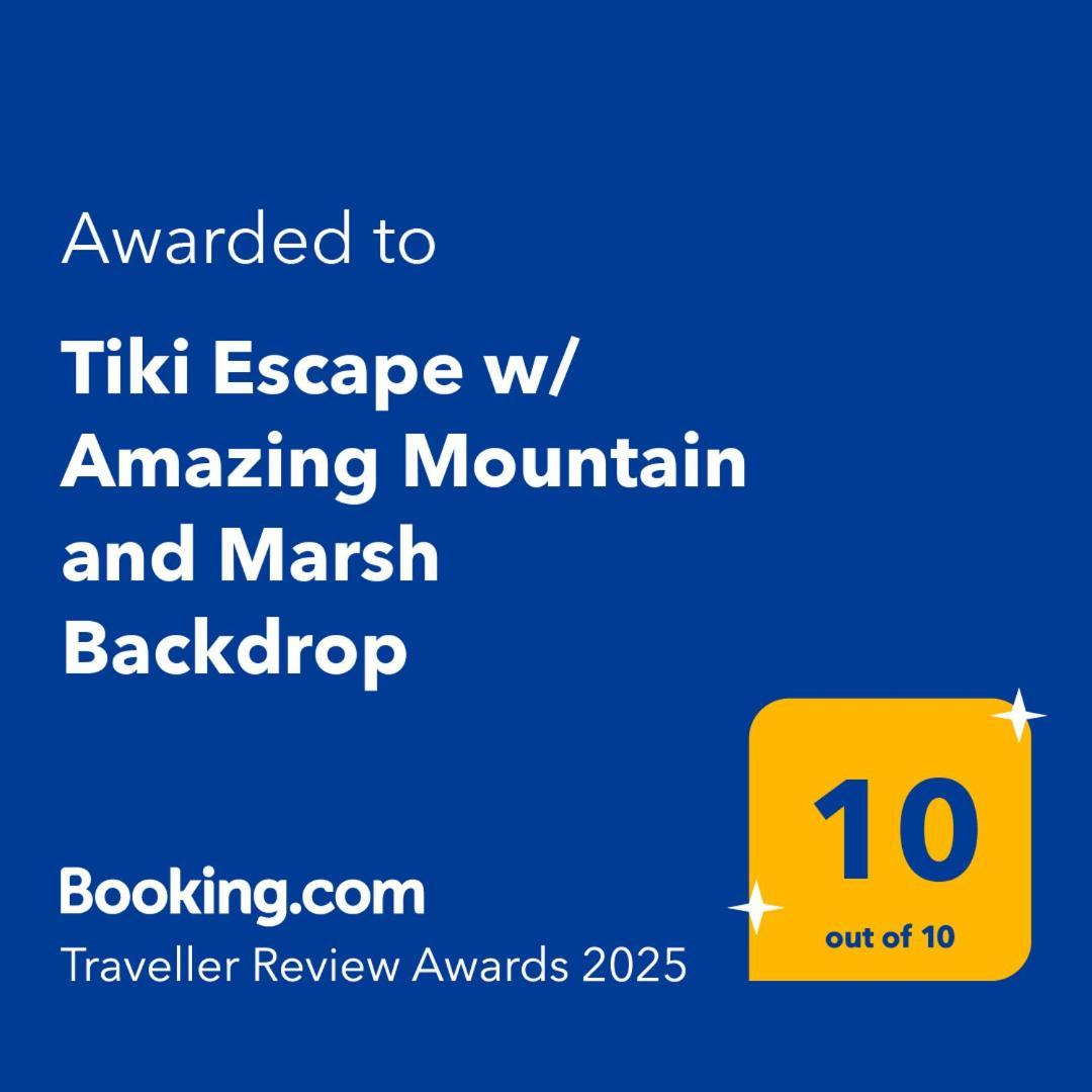Tiki Escape W/ Amazing Mountain And Marsh Backdrop Villa ร็อคอเวย์บีช ภายนอก รูปภาพ